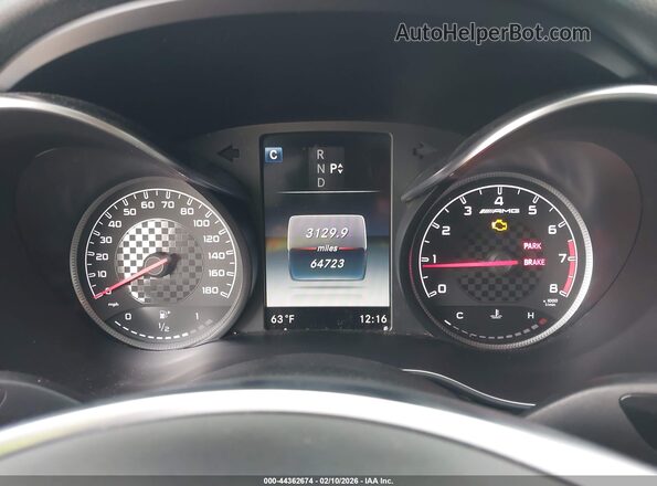 55SWF6EB6JU237969 2018 MERCEDES-BENZ AMG C 43 White უკანა სავარძლების ხედი