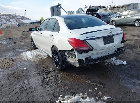 55SWF6EB7JU254568 2018 MERCEDES-BENZ AMG C 43 White Tył lewy