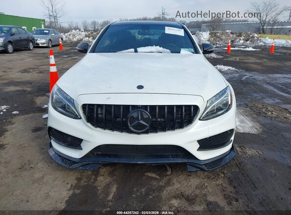 55SWF6EB7JU254568 2018 MERCEDES-BENZ AMG C 43 White Widok zestawu wskaźników