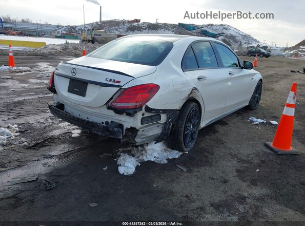 55SWF6EB7JU254568 2018 MERCEDES-BENZ AMG C 43 White Tył prawy