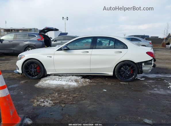 55SWF6EB7JU254568 2018 MERCEDES-BENZ AMG C 43 White Widok wnętrza 360 stopni
