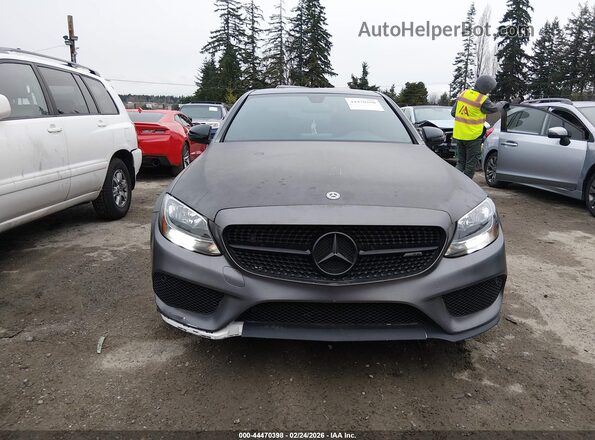 55SWF6EB9JU243426 2018 MERCEDES-BENZ AMG C 43 Серый Вид спереди