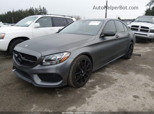 55SWF6EB9JU243426 2018 MERCEDES-BENZ AMG C 43 Серый Передняя левая четверть
