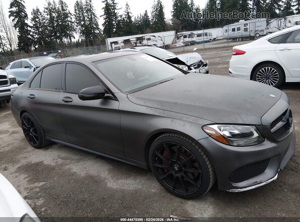 55SWF6EB9JU243426 2018 MERCEDES-BENZ AMG C 43 Серый Вид задней части салона