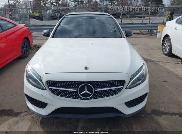 55SWF6EBXJU274779 2018 MERCEDES-BENZ AMG C 43 White Սարքավորումների վահանակի տեսք