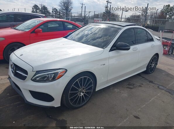 55SWF6EBXJU274779 2018 MERCEDES-BENZ AMG C 43 White Առջևի ձախ երեք քառորդ տեսարան