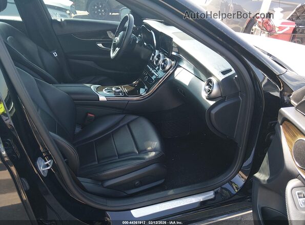 55SWF8DB4KU296128 2019 MERCEDES-BENZ C-CLASS Black წინა სალონის ხედი