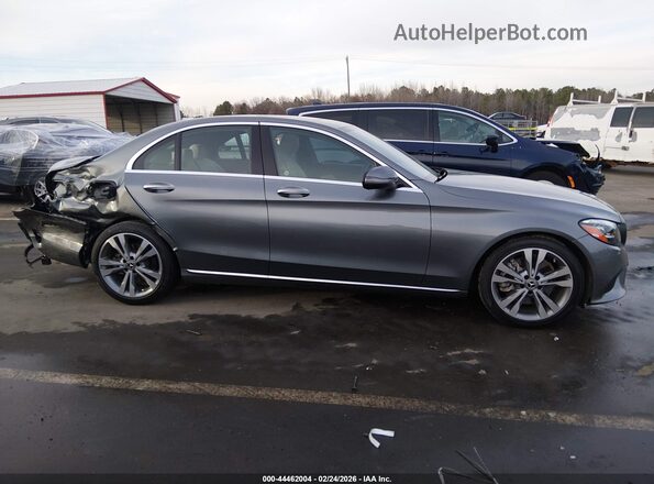 55SWF8DB4KU317043 2019 MERCEDES-BENZ C-CLASS Gray Rear interior view