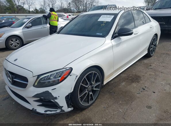55SWF8DB6KU312586 2019 MERCEDES-BENZ C-CLASS White Front left