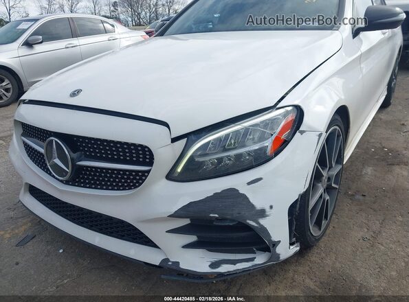 55SWF8DB6KU312586 2019 MERCEDES-BENZ C-CLASS White Front view