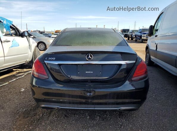 55SWF8DB9KU293175 2019 MERCEDES-BENZ C Black Вид ззаду
