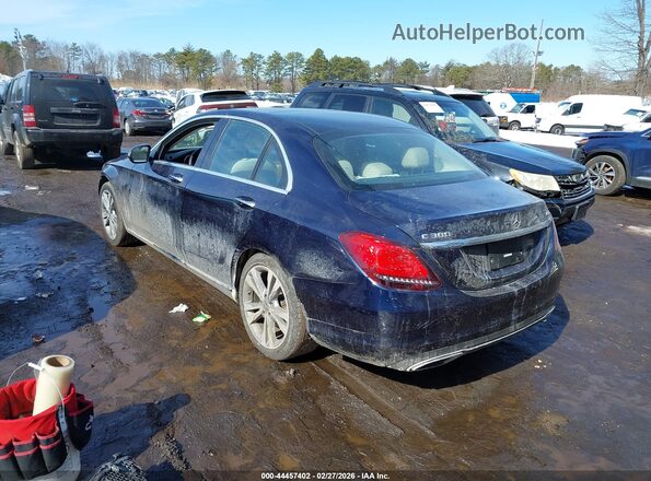 55SWF8EB4KU291641 2019 MERCEDES-BENZ C-CLASS Blue უკანა მარცხენა