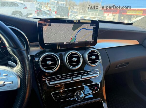 55SWF8EB6KU291964 2019 MERCEDES-BENZ C Red Հետևի նստատեղերի տեսք