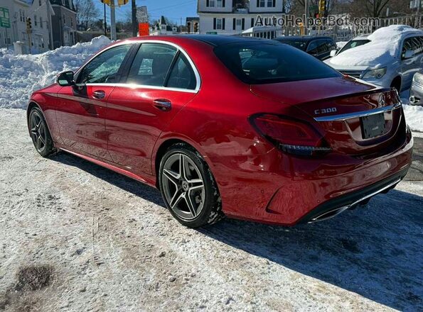 55SWF8EB6KU291964 2019 MERCEDES-BENZ C Red Հետևի ձախ
