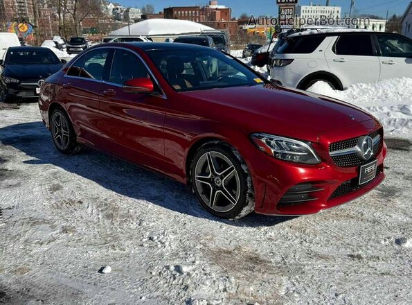 55SWF8EB6KU291964 2019 MERCEDES-BENZ C Red Առջևի աջ