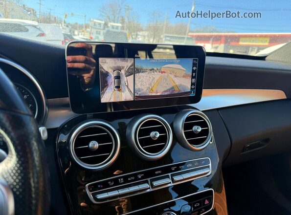55SWF8EB6KU291964 2019 MERCEDES-BENZ C Red Սալոնի հետևի տեսք