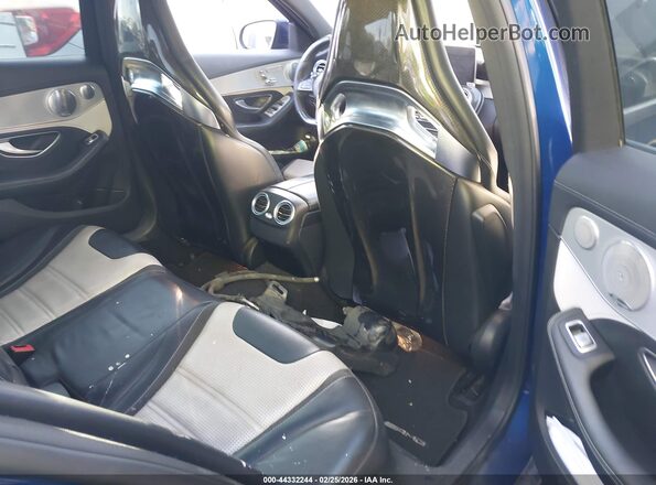 55SWF8HB1HU218120 2017 MERCEDES-BENZ AMG C 63 Blue VIN sticker view