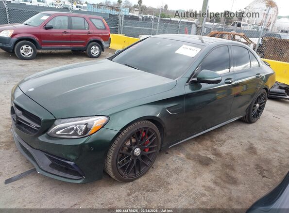 55SWF8HB8HU224142 2017 MERCEDES-BENZ AMG C 63 Green Przód lewy