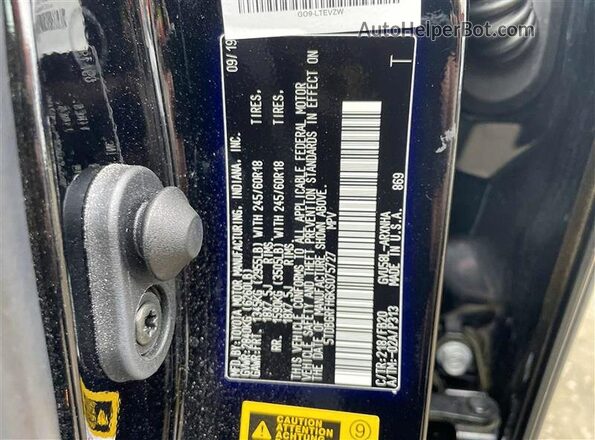 5TDBGRFH6KS075727 2019 TOYOTA HIGHLANDER HYBRID Черный 