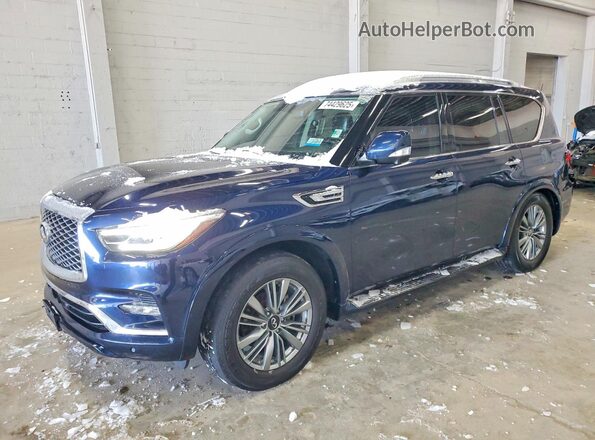 JN8AZ2AE2M9270644 2021 INFINITI QX80 Blue Задня ліва чверть