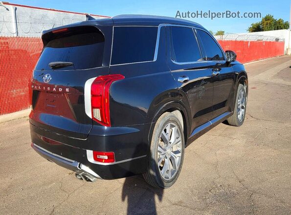 KM8R54HE3MU240752 2021 HYUNDAI PALISADE Blue Front view