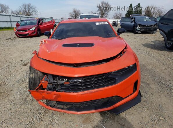 1G1FF1R7XM0131028 2021 CHEVROLET CAMARO Orange უკანა ხედი