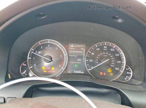 58ABK1GG4GU015815 2016 LEXUS ES White Вид щитка приладів