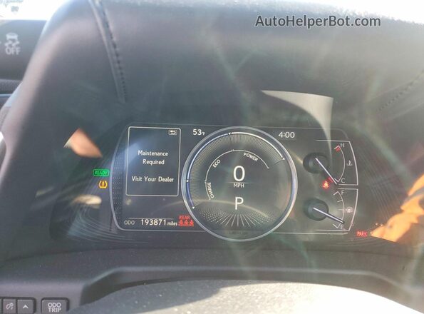 58AC21B10LU008748 2020 LEXUS ES Silver Vista del cuadro de instrumentos