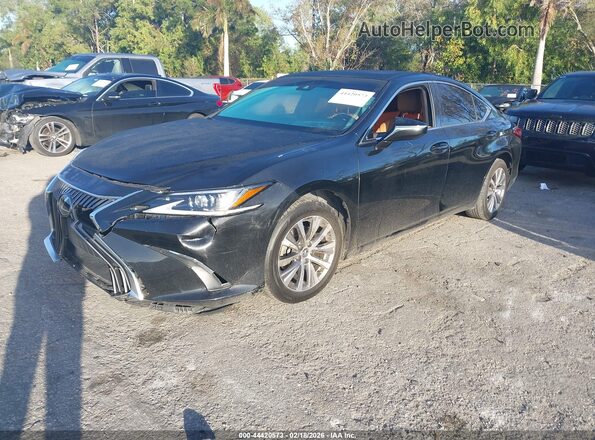 58AD11D13MU002657 2021 LEXUS ES 250 Black წინა მარცხენა ხედი სამი მეოთხედიდან