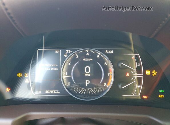 58AD11D15MU006192 2021 LEXUS ES Blue Vista del cuadro de instrumentos