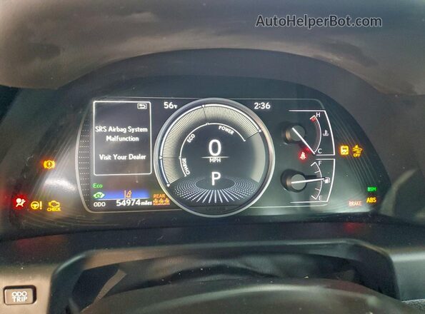 58ADA1C10PU029675 2023 LEXUS ES Gray ხელსაწყოთა პანელის ხედი