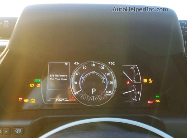 58ADA1C17RU050767 2024 LEXUS ES Белый Вид щитка приборов