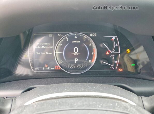 58ADZ1B10NU120310 2022 LEXUS ES Black Սարքավորումների վահանակի տեսք