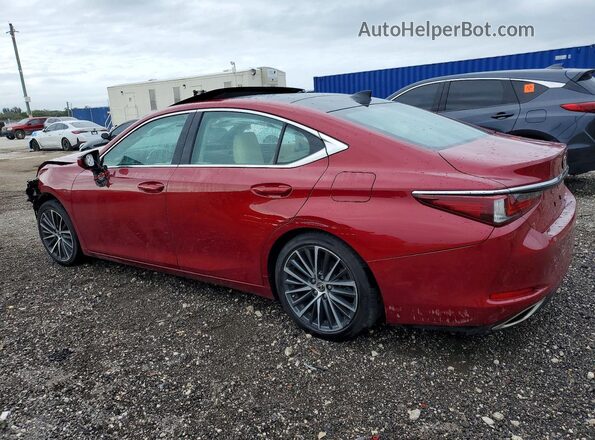 58ADZ1B10NU137494 2022 LEXUS ES Burgundy Trasero izquierdo