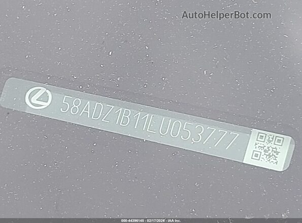 58ADZ1B11LU053777 2020 LEXUS ES 350 White 