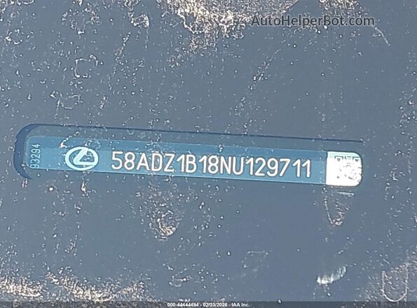 58ADZ1B18NU129711 2022 LEXUS ES 350 Черный 