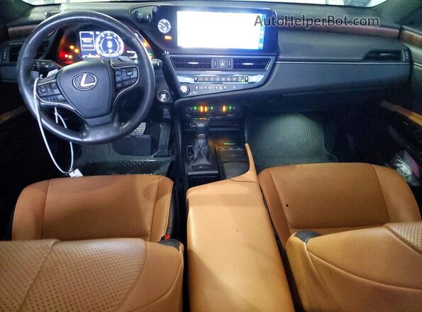 58ADZ1B18NU138750 2022 LEXUS ES Black Widok deski rozdzielczej