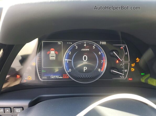 58ADZ1B18RU175982 2024 LEXUS ES Black Widok zestawu wskaźników