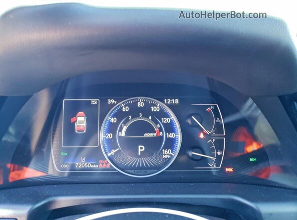 58ADZ1B19RU167227 2024 LEXUS ES Black Սարքավորումների վահանակի տեսք