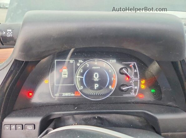 58AFZ1B15RU183790 2024 LEXUS ES Gray ხელსაწყოთა პანელის ხედი