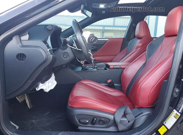 58AGZ1B18LU065132 2020 LEXUS ES Black Widok wnętrza z przodu