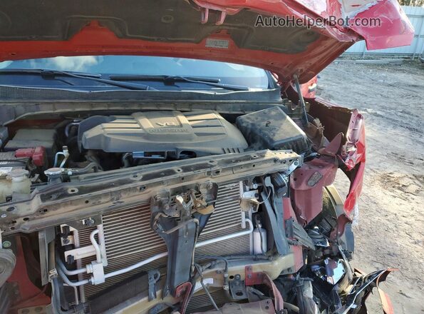 1N6AA1EFXNN105883 2022 NISSAN TITAN Red Շարժիչի բաժամունքի տեսք