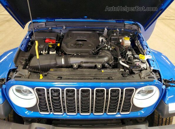 1C4PJXEN1SW644941 2025 JEEP WRANGLER Blue Շարժիչի բաժամունքի տեսք