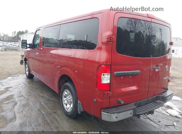 5BZAF0AA4KN852299 2019 NISSAN NV PASSENGER NV3500 HD Red Trasero izquierdo