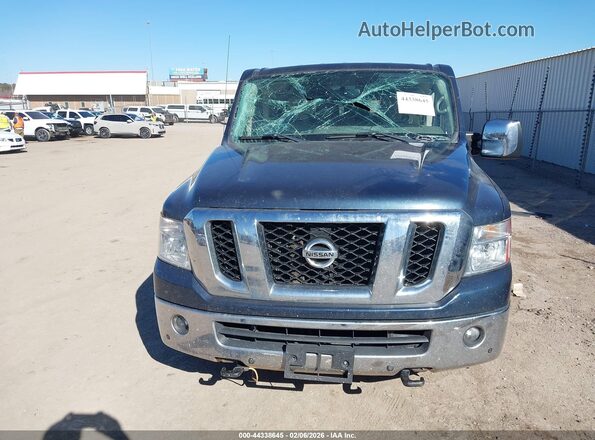 5BZAF0AA6JN852464 2018 NISSAN NV PASSENGER NV3500 HD Blue Vista del cuadro de instrumentos