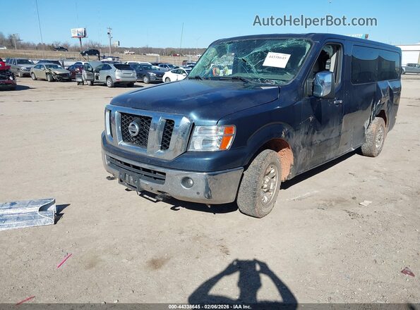 5BZAF0AA6JN852464 2018 NISSAN NV PASSENGER NV3500 HD Blue Vista tres cuartos delantera izquierda