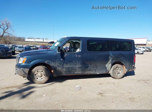 5BZAF0AA6JN852464 2018 NISSAN NV PASSENGER NV3500 HD Blue Vista interior de 360 grados