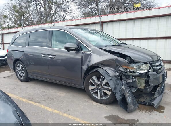 5FNRL5H94GB090098 2016 HONDA ODYSSEY Gray Widok wnętrza z tyłu