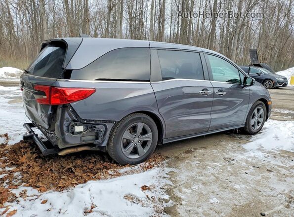 5FNRL6H52NB011284 2022 HONDA ODYSSEY Gray Trasero derecho