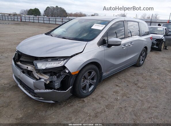 5FNRL6H5XMB013301 2021 HONDA ODYSSEY Gray Vista tres cuartos delantera izquierda